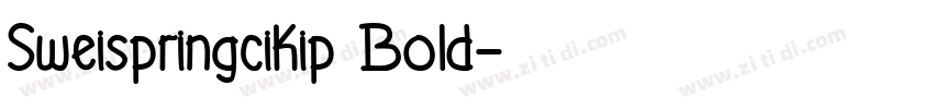 Sweispringcikip Bold字体转换